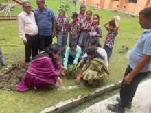 एनईपी 2020 के कार्यान्वयन का तीसरा वर्ष वृक्षारोपण अभियान/Tree plantation Drive  3rd year of implementation of NEP 2020