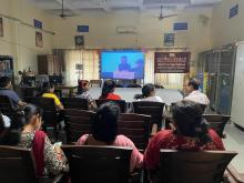 29.07.2023 को एनईपी की तीसरी वर्षगांठ के अवसर पर अखिल भारतीय शिक्षा समागम के उद्घाटन सत्र का सीधा प्रसारण /Viewing of live broadcast of Inaugural session of Akhil Bhartiya Shiksha Samagam on the occasion of the 3rd Anniversary of NEP on 29.07.2023